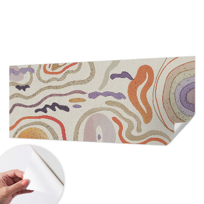 Fototapet autoadeziv pentru living cu un model de linii abstracte
