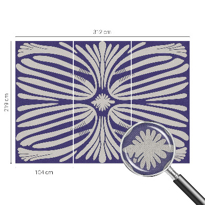 Fototapet 3D pentru dormitor cu model de linii radiante