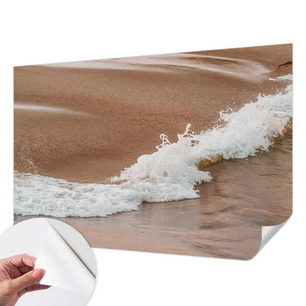 Fototapet 3D pentru living cu stropi de albastru marin