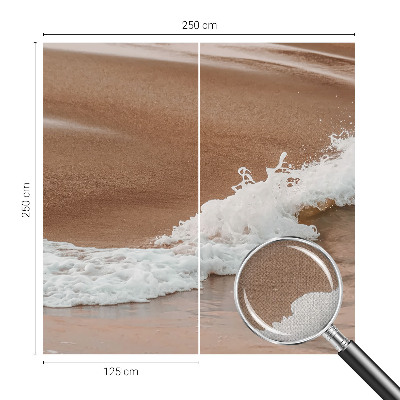 Fototapet 3D pentru living cu stropi de albastru marin