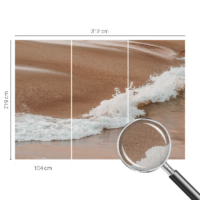 Fototapet 3D pentru living cu stropi de albastru marin
