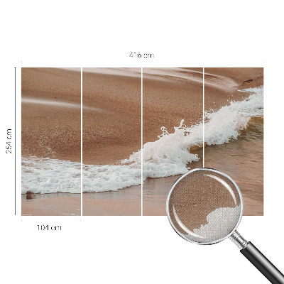 Fototapet 3D pentru living cu stropi de albastru marin