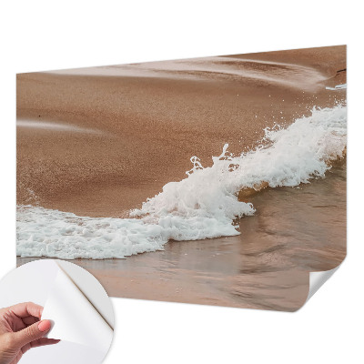 Fototapet 3D pentru living cu stropi de albastru marin
