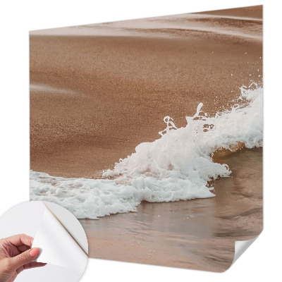 Fototapet 3D pentru living cu stropi de albastru marin