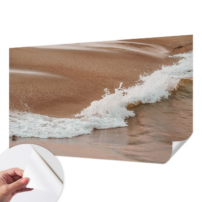 Fototapet 3D pentru living cu stropi de albastru marin