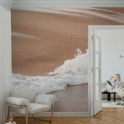 Fototapet 3D pentru living cu stropi de albastru marin