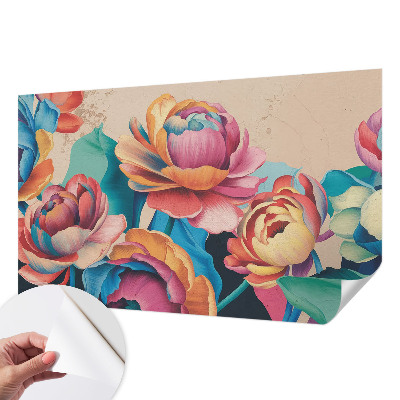 Fototapet autoadeziv pentru dormitor cu motiv vegetal