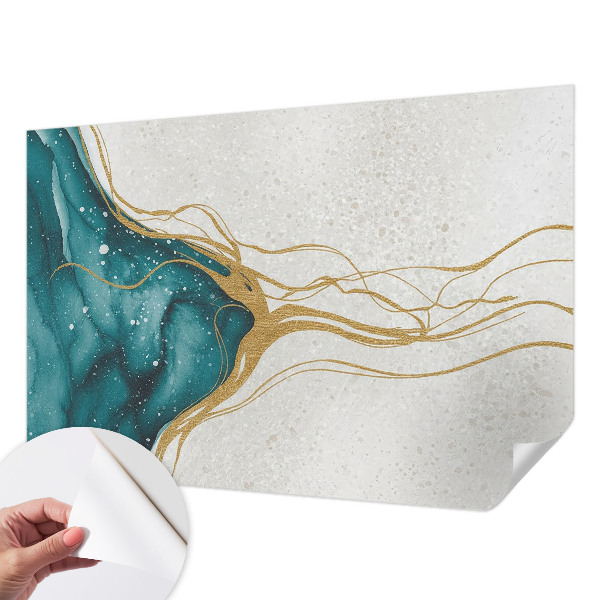 Fototapet 3d pentru dormitor cu motiv de vârtejuri de plante