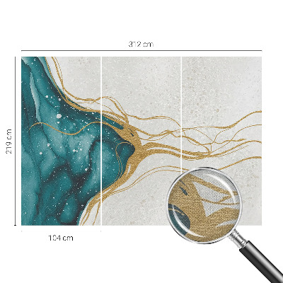 Fototapet 3d pentru dormitor cu motiv de vârtejuri de plante