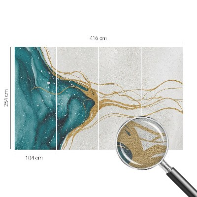 Fototapet 3d pentru dormitor cu motiv de vârtejuri de plante