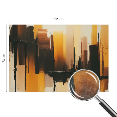 Fototapet autoadeziv pentru living cu ilustrație a castelului și podului