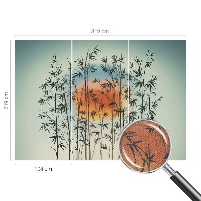 Fototapet 3D cu design care înfățișează o furtună la orizont