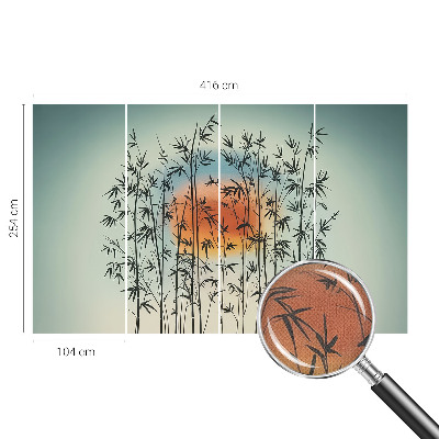 Fototapet 3D cu design care înfățișează o furtună la orizont