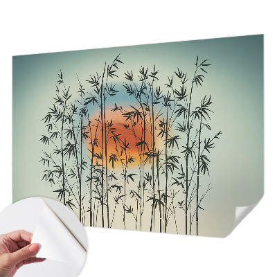 Fototapet 3D cu design care înfățișează o furtună la orizont