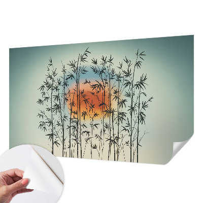 Fototapet 3D cu design care înfățișează o furtună la orizont