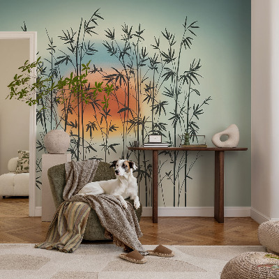 Fototapet 3D cu design care înfățișează o furtună la orizont