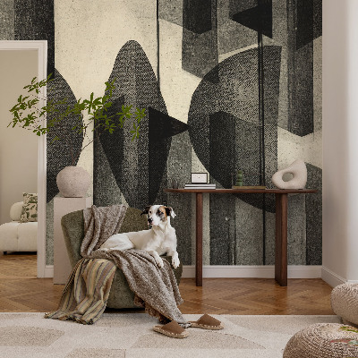 Fototapet 3D pentru living cu un buchet de flori
