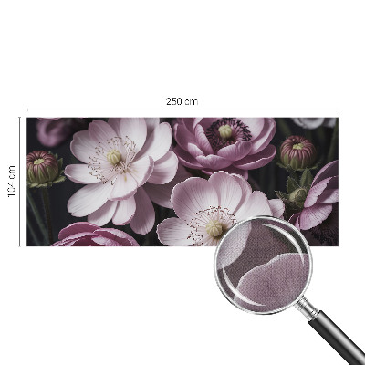 Fototapet 3D pentru dormitor cu motiv de ierburi în ceață