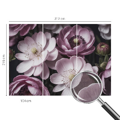 Fototapet 3D pentru dormitor cu motiv de ierburi în ceață