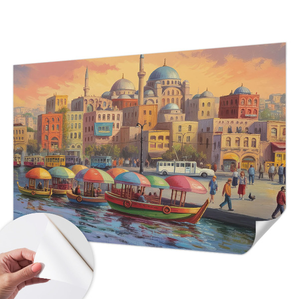 Fototapet 3D pentru living cu un design „Frumusețe exotică”