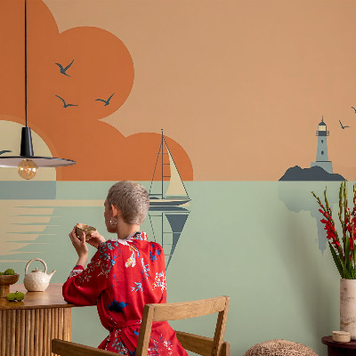 Fototapet 3d pentru living Flori de iris