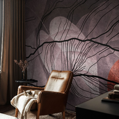 Fototapet 3d pentru living Detalii despre plante