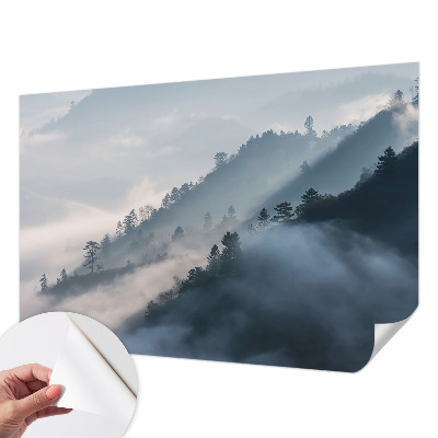 Fototapet 3D pentru living cu peisaj tropical