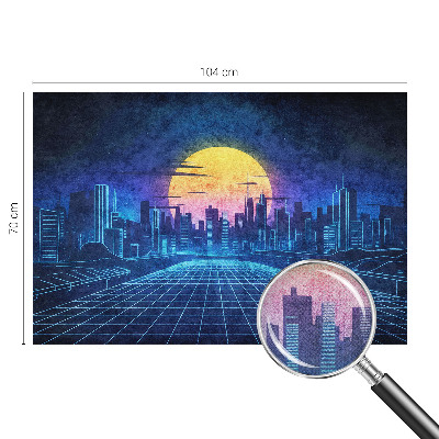 Fototapet 3d pentru living O expoziție colorată