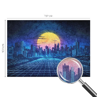 Fototapet 3d pentru living O expoziție colorată