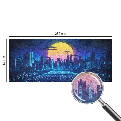 Fototapet 3d pentru living O expoziție colorată
