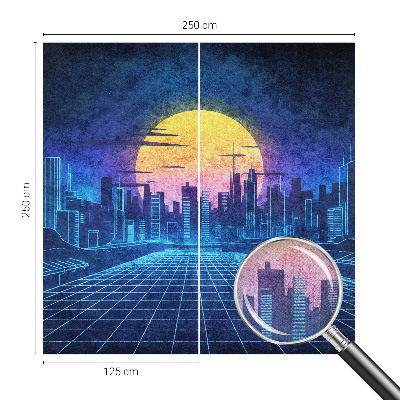 Fototapet 3d pentru living O expoziție colorată