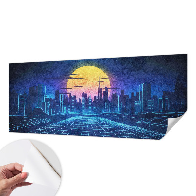 Fototapet 3d pentru living O expoziție colorată