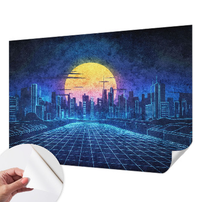 Fototapet 3d pentru living O expoziție colorată