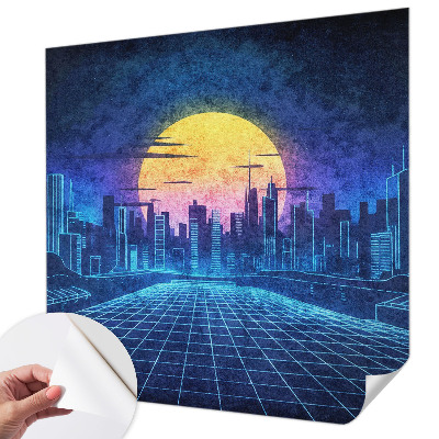 Fototapet 3d pentru living O expoziție colorată