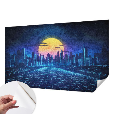 Fototapet 3d pentru living O expoziție colorată