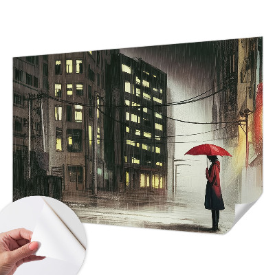 Fototapet 3d pentru living Păsări și crini