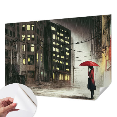 Fototapet 3d pentru living Păsări și crini