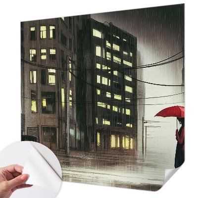 Fototapet 3d pentru living Păsări și crini