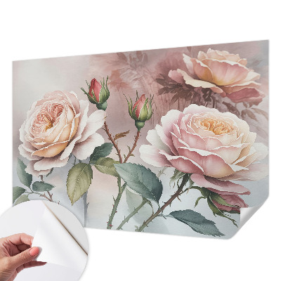 Fototapet 3D pentru living cu model de dungi ondulate