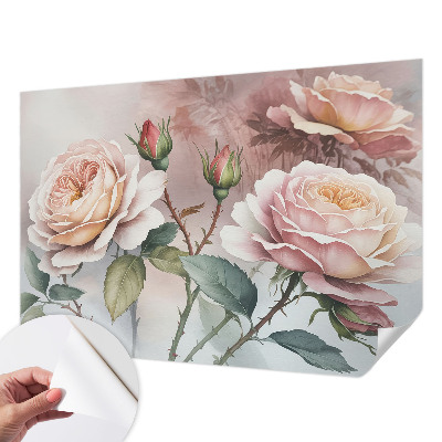 Fototapet 3D pentru living cu model de dungi ondulate