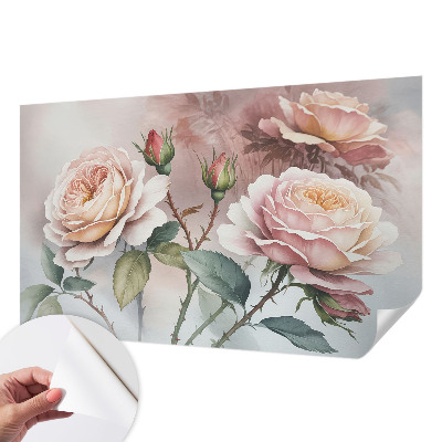 Fototapet 3D pentru living cu model de dungi ondulate