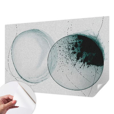 Fototapet autoadeziv pentru dormitor cu design abstract colorat