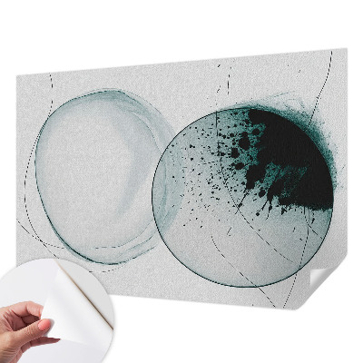 Fototapet autoadeziv pentru dormitor cu design abstract colorat
