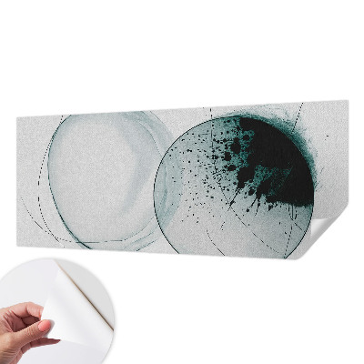 Fototapet autoadeziv pentru dormitor cu design abstract colorat