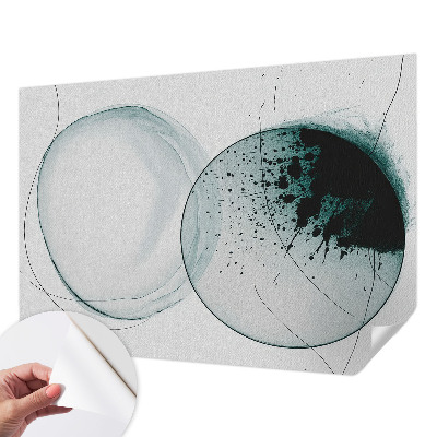 Fototapet autoadeziv pentru dormitor cu design abstract colorat