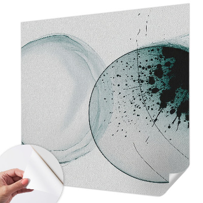 Fototapet autoadeziv pentru dormitor cu design abstract colorat