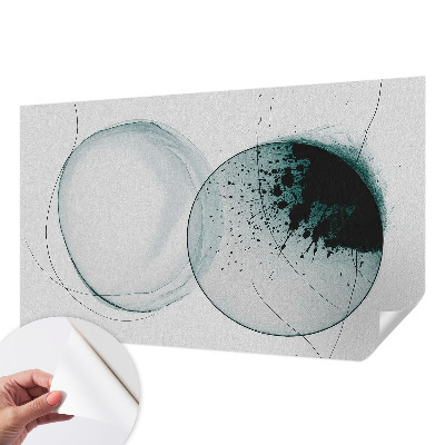 Fototapet autoadeziv pentru dormitor cu design abstract colorat