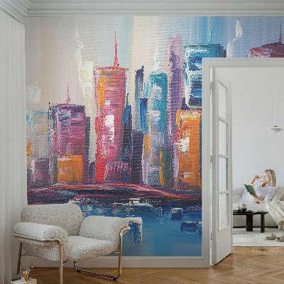 Fototapet 3D cu motiv geometric în stil mozaic