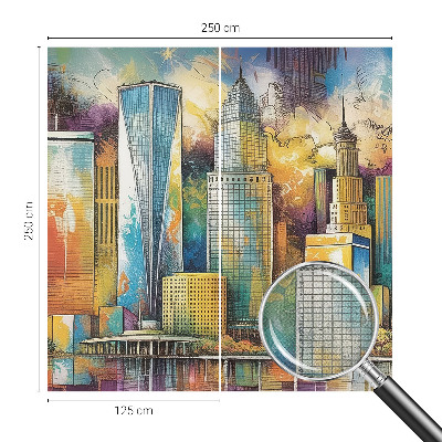 Fototapet autoadeziv în nuanțe abstracte multicolore