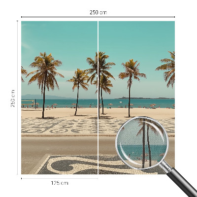 Fototapet 3D pentru living cu siluete florale